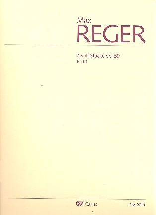 12 Stcke op.59 Band 1 (Nr.1-6) fr Orgel