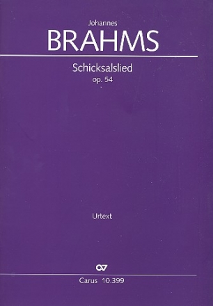 Schicksalslied op.54 fr gem Chor und Orchester Partitur (dt/en)