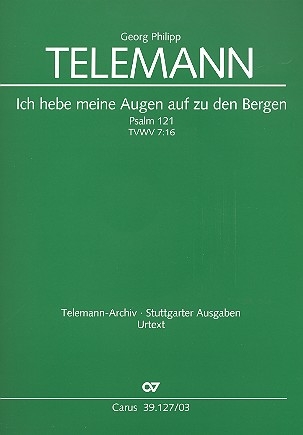 Ich hebe meine Augen auf zu den Bergen TWV7:16 fr Soli, gem Chor und Orchester Klavierauszug