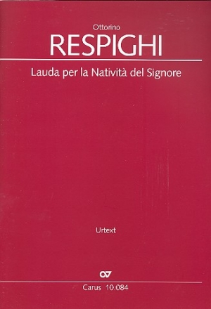 Lauda per la nativit del Signore fr Soli, gem Chor und Orchester Partitur