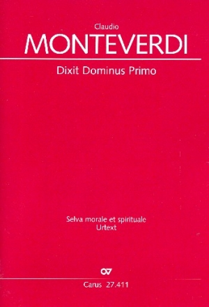 Dixit Dominus primo SV263 fr gem Chor, 2 Violinen und Bc (Instrumente ad lib) Partitur