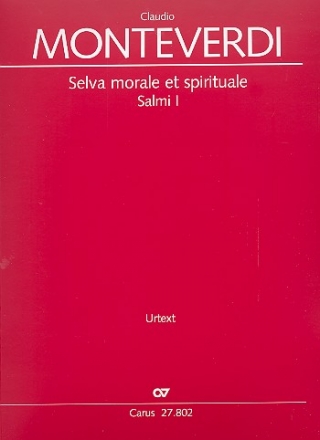 Selva morale et spirituale - Salmi 1 fr Soli, gem Chor und Instrumente Partitur