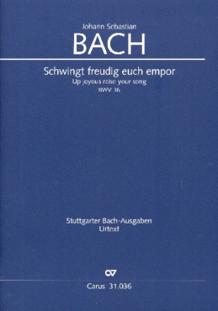 Schwingt freudig euch empor Kantate Nr.36 BWV36 Partitur (dt/en)