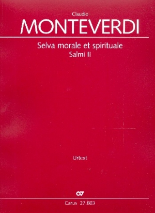 Selva morale et spirituale - Salmi 2 fr Soli, gem Chor und Instrumente Partitur