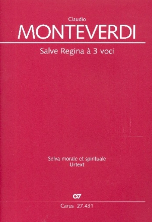 Salve regina SV285 fr Alt, Tenor (Sopran), Bass und Bc 4 Partituren und und Bc-Stimme