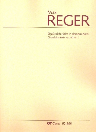 Choralphantasie ber Straf mich nicht in deinem Zorn op.40.2 fr Orgel