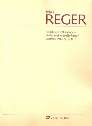 Choralphantasie 'Halleluja! Gott zu loben bleibe meine Seelenfreud!' op.52 fr Orgel