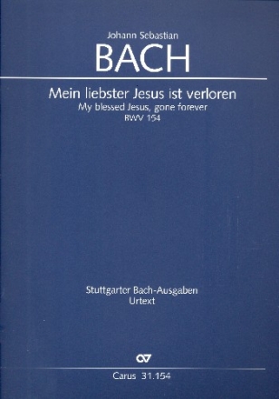 Mein liebster Jesus ist verloren Kantate Nr.154 BWV154 Partitur (dt/en)