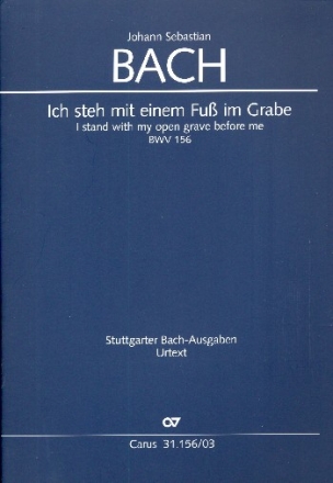 Ich steh mit einem Fu im Grabe Kantate Nr.156 BWV156 Klavierauszug (dt/en)