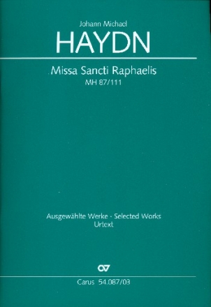 Missa Sancti Raphaelis MH87/111 fr gem Chor und Orchester Klavierauszug