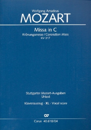 Messe C-Dur KV317 fr Soli, gem Chor und Orchester Klavierauszug XL im Grodruck