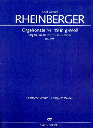 Sonate g-Moll Nr.19 op.193 fr Orgel