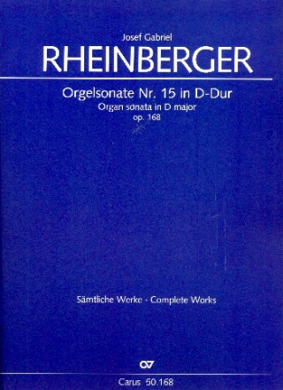 Sonate D-Dur Nr.15 op.168 fr Orgel