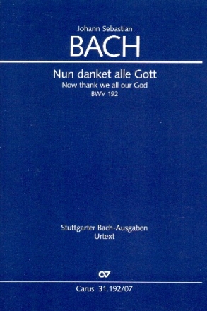 Nun danket alle Gott Kantate Nr.192 BWV192 Studienpartitur (dt/en)