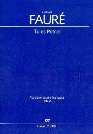 Tu es Petrus fr Bariton, gem Chor, Streichorchester und Orgel Partitur (la)