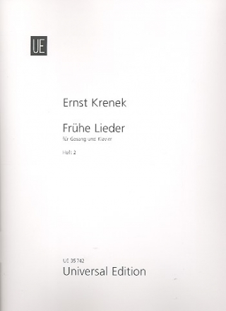 Frhe Lieder Band 2 fr Gesang und Klavier Partitur