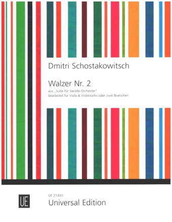 Walzer Nr.2 aus 'Suite fr Variet-Orchester' fr Viola und Violoncello oder 2 Bratschen Spielpartitur