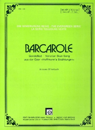 Barcarole fr Akkordeon und Instrument in B Spielpartitur