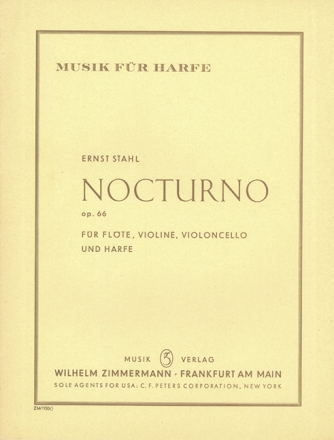 Stahl, E., Nocturno op. 66 fr Flte, Violine, Violoncello und Harfe