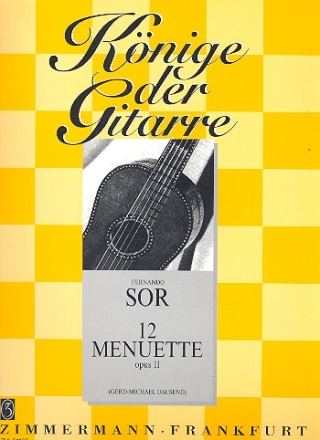 12 Menuette op.11 fr Gitarre Knige der Gitarre