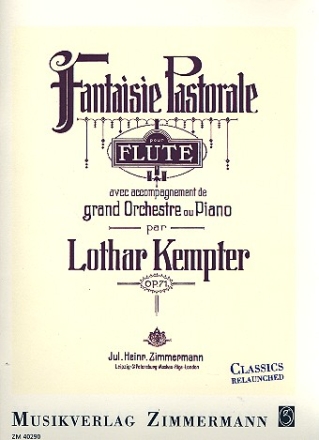 Fantaisie pastorale ufr Flte und Klavier (Orchester) Reprint