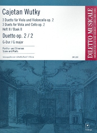 Duett G-Dur op.2,2 fr Viola und Violoncello Partitur und Stimmen