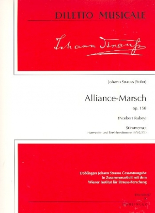 Alliance-Marsch op.158 fr Orchester Stimmensatz (Streicher 4-3-2-2-1)