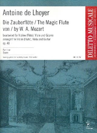 Die Zauberflte fr Violine (Flte), Viola und Gitarre Partitur