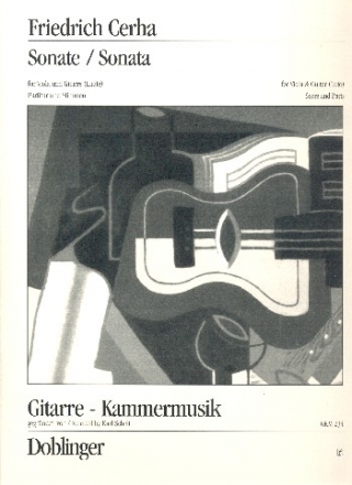 Sonate fr Viola und Gitarre (Laute) Partitur und Stimmen