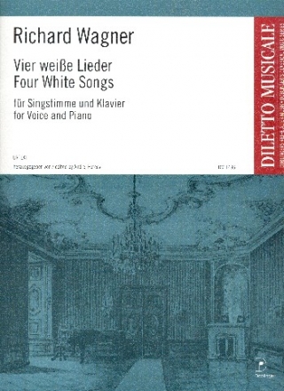 4 weie Lieder fr Gesang (hoch) und Klavier Partitur