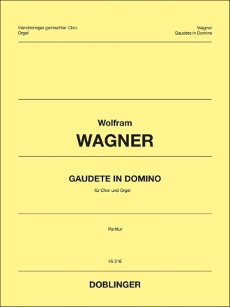 Gaudete in Domino fr gem Chor und Orgel Partitur