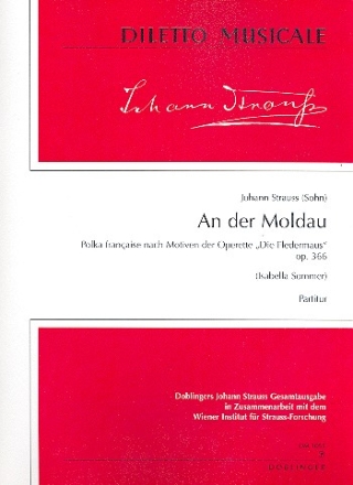 An der Moldau op.366 fr Orchester Partitur