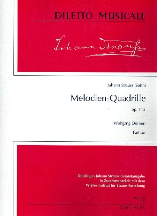 Melodien-Quadrille op.112 fr Orchester Partitur