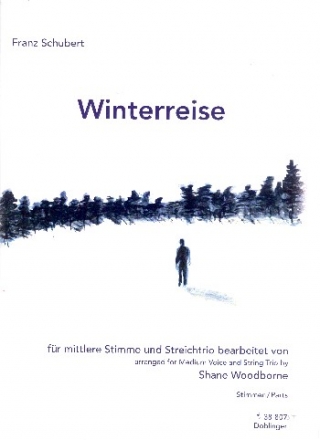 Winterreise op.89 D911 fr Gesang (mittel), Violine, Viola und Violoncello Stimmen