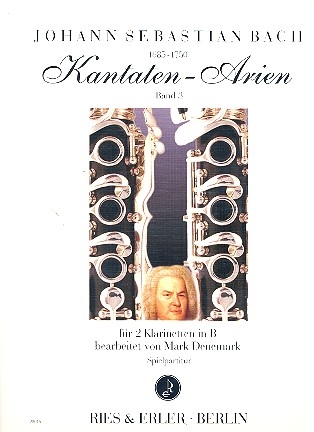 Kantaten-Arien Band 3 fr 2 Klarinetten Spielpartitur