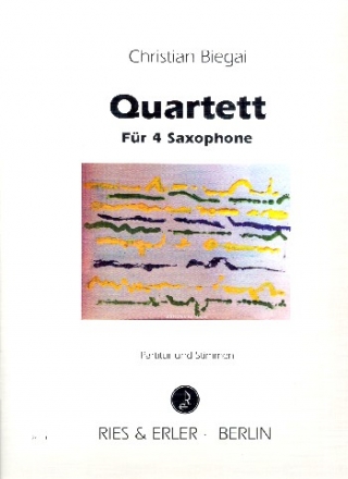 Quartett fr 4 Saxophone (SS(T)ABar) Partitur und Stimmen