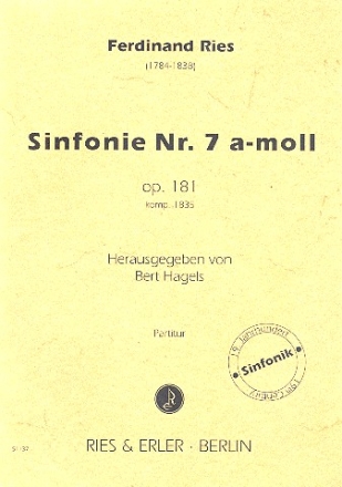 Sinfonie a-Moll Nr.7 op.181 fr Orchester Partitur