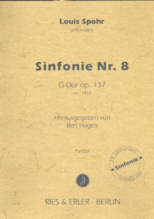 Sinfonie G-Dur Nr.8 op.137 fr Orchester Partitur