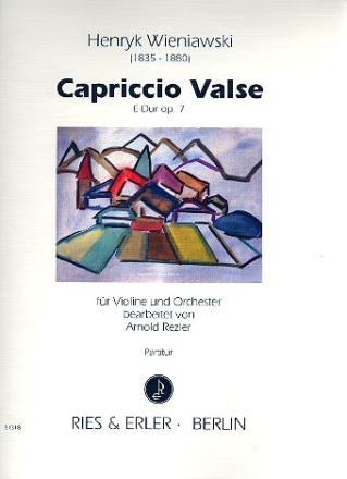 Capriccio Valse E-Dur op.7 fr Violine und Orchester Partitur