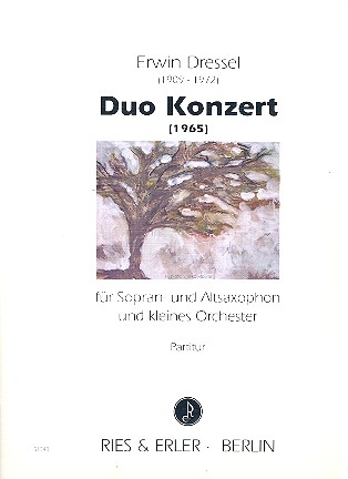 Duo-Konzert fr 2 Saxophone (SA) und Kammerorchester Partitur