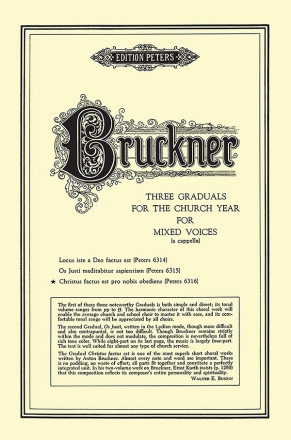 Bruckner, A. Christus factus est (..., P., Gem. Chor (SATB, GF. Christus factus est (P)