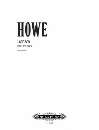 Howe, M. Sonate f. Violine u. Klavier, V., Klav., Geheftet Sonate Vl/2ms