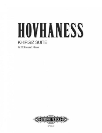 Hovhaness, A. Khirgiz Suite f. Violine u. Kl...3, V., Klav., GH. Khirgiz Suite op.73,3