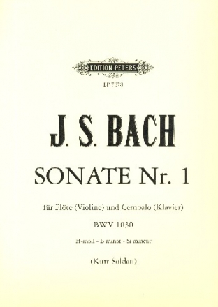 Sonate h-Moll Nr.1 BWV1030 fr Flte (Violine) und Cembalo (Klavier)