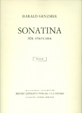 Sonatina prima fr Streicher Violoncello