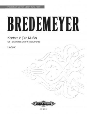 Bredemeyer, Reiner Kantate 2 fr 16 Stimmen und 16 Instrumente Partitur