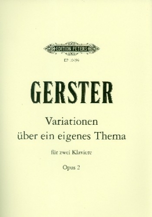 Variationen ber ein eigenes Thema op.2 fr 2 Klaviere