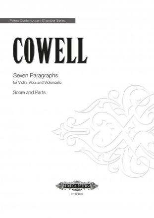 Cowell, H. 7 Paragraphs fr Streichtrio 7 Paragraphs [Vl/Va/Vc]