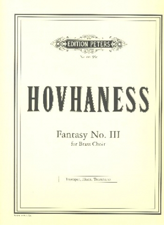 Fantasy op.70 no.3 for brass choir (horn, trumpet and trombone) Score and Parts