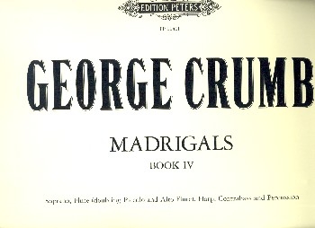 Madrigals vol.4 for soprano flute(s), harp, double bass and percusion Score